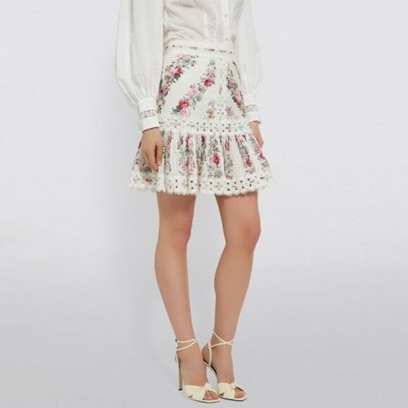 Zimmermann Dresses & Skirts - ZIMMERMAN SZ 2 (us small) Pink Multi Floral Skirt